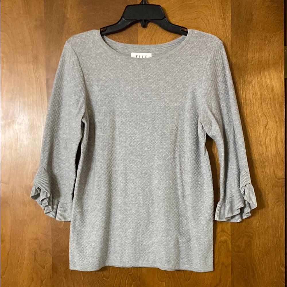 Elle Textured Ruffle Sleeve Top